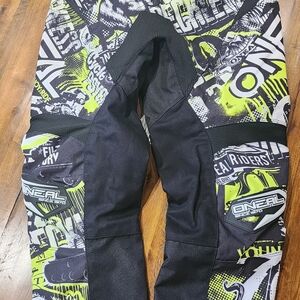 Oneal Element Series Pants Mens 30 Black Neon MX Motocross Race Gear